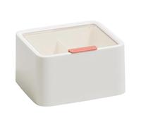 Organisateur De Cotons-Tiges | Range-Rouges À Lèvres Double Niveau avec Couvercle - Porte-Cotons Démaquillants De Coiffeuse,pour Comptoir Hôtel Chambre Tiroir Salle De Bain Appartement Dortoir Voyage