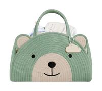 Organisateur de couches pour bébé - Cube portable en corde de coton avec caricatures, panier de rangement pour chambre d'enfant - Pour , garçons, Noël, baby shower, fête, voyage, excursions