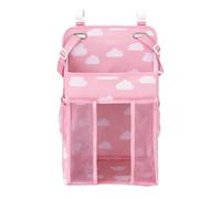 Organisateur De Couches Pour Berceau - Porte-couche Pour Berceau De Bébé De Grande Capacité, Sac De Rangement Rayé, Organisateur De Poches Pour Berceaux Et Jouets, Support D'organisation Pour Chambre