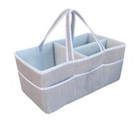 Organisateur de Couches pour Chambre d'enfant - Bac de Rangement avec séparateurs Amovibles, Panier de Rangement Polyvalent pour bébé | pour lingettes, lotions, Jouets, Bouteille d'eau | Voiture,