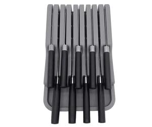 Organisateur De Couteaux À Tiroir - ABS 29,2x18x5,3cm | Insert D'organisateur De Tiroir De Coupeur | Organisateurs De Fentes Pour Couverts | Organisateurs De Tiroirs De Cuisine, Support De Coupe | Org