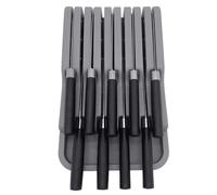 Organisateur de couteaux de cuisine - Organisateur de blocs de découpe, organisateur de fentes pour couverts | Plateau organisateur de tiroirs de cuisine, rangement de jeux de couteaux