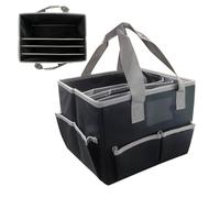 Organisateur de couture et d'artisanat-Sac de rangement pour fournitures d'art, vecteur multi-poche | Archivage du projet Do -te portable largement applicable, tricot, perles, pit