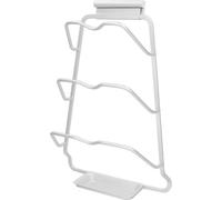 Organisateur de couvercles de casseroles 30kg Capacité de 3 couvercles en forme de S Support de couvercles de casseroles en aluminium avec égouttoir pour la cuisine