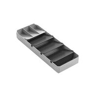Metaltex Porte-couverts réglable Unifit 363220000 40–49 cm Gris/Noir