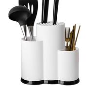 Organisateur de couverts de cuisine - Porte-ustensiles compact, étagère pour ustensiles de cuisine | Support polyvalent pour cuillères, fourchettes, couteaux, rangement vertical, plan de travail pour