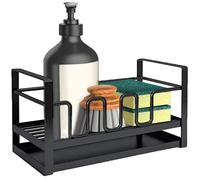 Organisateur de Cuisine - Porte Éponge - Métal - Design Moderne - Plateau Égouttant Amovible