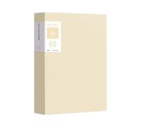 Organisateur De Documents 60 Pochettes Multicouches Protège-Feuilles et | Classeur Porte-Vues Document Contrat Dossier Pour La ureau Maison Université Bibliothèque Beige
