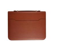 Organisateur de documents Folio, dossier de fichiers extensible - Organiseur de classeur A4, porte-reçus en cuir PU avec fermeture éclair,Organisateur d'affaires multifonctionnel, support de bloc-note