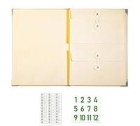 Organisateur de documents importants, dossier accordéon personnel 10 * 13'' avec étiquettes et poches extensibles, organisateur de documents familiaux pour certificats et livre de vie