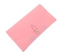 Organisateur de Documents Multicouches en Plastique Rose et Profil Mince | Compartiments Séparés et Étiquettes Claires, Résistant à L'eau, pour Factures et Usage Scolaire
