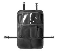 Organisateur De Dossier D'auto - Sac De Poche Multiples En Cuir, Bac À Protection Des Tapis De Kick, Porte-tablette À Écran Tactile | Compartiments De Pochettes À Fermeture Éclair, Organisateur De Voi