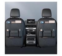 Organisateur de dossier de siège auto en flanelle premium, Pour Lexus ES VI (XV60) Hybrid e-CVT 2015-2018 poche à mouchoirs, 2 porte-gobelets, multiples poches de rangement(Quality black,One storage)