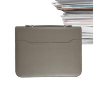 Organisateur de dossiers de fichiers extensibles, organisateur de documents Folio,Classeur porte-reçus A4 en cuir PU avec fermeture éclair | Organisateur d'affaires multifonctionnel, classeur de