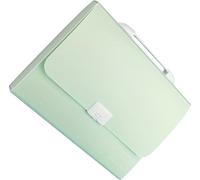 Organisateur de dossiers en accordéon 13 pochettes extensibles avec poignée Couverture imperméable Organisateur de documents en accordéon format lettre A4 Livré avec 12 autocollants pour la maison, le