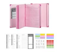 Organisateur De Dossiers Folio, Classeur De Dossiers Importants, Organisateur De Classeur Si Je Meurs, Organisation De Dossiers, Organisateur De Dossiers Importants (Pink 1pc)