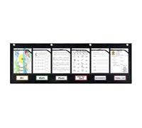 Organisateur de Dossiers Suspendus - Mural, Support de Sac Réutilisable, Porte-Dossier Portable, Design à 6 Compartiments | Accessoire de Rangement Fiable pour Salle de Classe, Maison