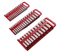 Organisateur De Douilles Magnétiques - Ensemble D'organisateurs D'outils 3 Pièces, Conception Magnétique Puissante, Rangement Pratique, Matériau De Haute Qualité | Avec Support De Jeu De Douilles Pour