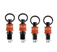 Organisateur de douilles porte-clés avec dégagement rapide et clip, adapté pour les douilles de 1,27 cm et 9,5 mm pour garder les outils sécurisés et facilement accessibles (B)