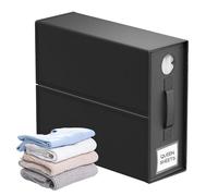 Organisateur de draps de lit, rangement de draps de lit,Bac de rangement pliable en lin avec fenêtre - Dossier de literie peu encombrant, solution sous le pour placards, appartements, dortoirs