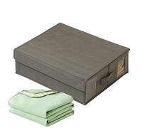 Organisateur de draps, en tôle, pliable, organisateur de feuilles pour armoire en lin, conteneurs de literie, supports empilables et peu encombrants avec fenêtre pour couverture, couette, vêtements