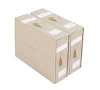 Organisateur de Draps pour Placard, Rangement de Draps, Conteneurs de Rangement Sous le Lit, Organisateurs et Rangement de Placard, Boîte de Rangement Pliable pour Draps, Housses et Taies(Beige-2)