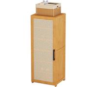 Organisateur de étagère à Chaussures Verticale, Armoire autoportante étroite en Bambou avec Porte, Grand Support Mince Peu encombrant for Les espaces(30x33x98cm)