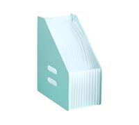 Organisateur de fichiers accordéon - 8 compartiments - Classeur de fichiers d'extension compact - Taille des lettres - En polypropylène imperméable - Chapeau - Portable - Pour bureau à domicile