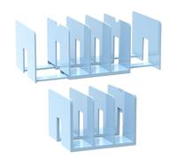 Organisateur de fichiers desk - Porte escamotable, rack de stockage | 2 pièces Fichier à 5 sections stand pour lettres paper book magazines organisation de bureau à domicile habitateur Dorm College