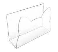 Organisateur de fichiers en acrylique, support de courrier en acrylique clair, corps de fichier de comptoir, ramasse-documents de comptoir, affichage de dossiers d'enveloppes de chat pour la maison