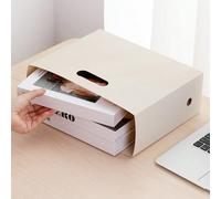 Organisateur de fichiers vertical, plusieurs couleurs disponibles, boîte de rangement de documents en papier imperméable épaissi et pliable avec poignée, support de magazine A4 gain de place, convient
