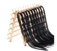Organisateur de fil à coudre - Support de fil en bois pliable double face - 120 bobines - Étagère d'organisation pour broderie et matelassage