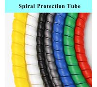 Organisateur de fil de Tube d'enroulement de 1/5M, manchon de Protection de câble, manchon de Protection de Tube, protecteur d'enroulement en spirale 8/10/14/16/20/25mm Bleu