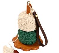 Organisateur de fil portable - Fil de bois et support de fil | Cadeau pour les amateurs de tissage | Support de rouleau de laine | Déroulement de la laine avec roulement à billes | Distributeur pourri
