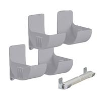 Organisateur de Film adhésif pour Dos : Lot de 4 étagères de Montage adhésives, Installation sans Coup de Poing pour Le côté de la Porte de l'armoire, Gestion de l'espace