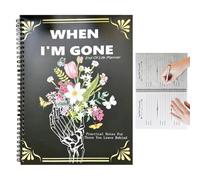Organisateur De Fin De Vie,Planificateur pour Affaires Finales | Cahier Guidé pour Préparation Testament Dernières Volontés Informations Quotidiennes Affaires Familiales et Professionnelles