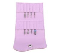 Organisateur de Forets à Ongles, Ensemble de Sacs de Rangement pour Forets à Ongles, Sac de Rangement pour Forets à Ongles, étui en Cuir PU, Pochette Multicouche Portable pour