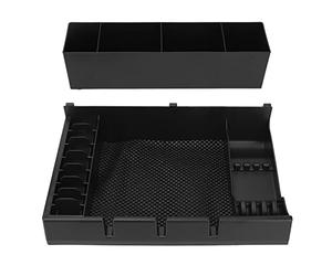 Organisateur de fournitures de rasage, boîte de rangement compartimentée antidérapante de grande capacité pour salle de bain, hôtel, salon de coiffure, plastique ABS