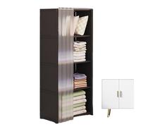 Organisateur de garde-robe de placard portable - étagère de rack de vêtements robuste, unité de stockage de la chambre | Cadre de rangement de vêtements en tissu non tissé, grande armoire recouverte p