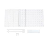 Organisateur de garde-robe extensible, étagère de placard avec conception sans perforation à couverture complète, support de rangement réglable pour placard et armoire de salle de (Longueur 67-88 cm