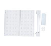 Organisateur de Garde-Robe Extensible, Gain de Place, sans Perforation, Couverture complète, étagère de Placard pour Maison, Bureau, dortoir, Acier au Carbone ABS PP 16,5 Pouces (Longueur 37-48 cm /