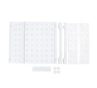 Organisateur de garde-robe extensible, organisateur de placard sans perçage et économiseur d’espace avec un design à couverture complète pour chambre à coucher et salle de bain, en (Longueur 47-68 cm