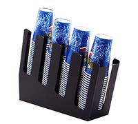 Organisateur De Gobelet Jetable, Distributeur De Tasse à Café avec Compartiments, Porte-Couvercle De Gobelet en Papier pour Stand De Boissons Au Café Buffet De Fête, J