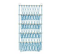 Organisateur de jouet boho - Rack de rangement de macrame en peluche en, pour en couches, porte-chambre à coucher décoratif | Organisateur d'animaux en peluche avec une forte co