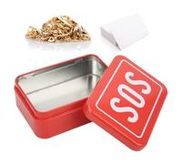 Organisateur de la boîte de premiers soins, cas de stockage d'outils d'urgence Mini SOS survie en fer Boîte portable Kit de stockage de survie sur le terrain pour camping en plein