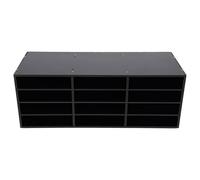 Organisateur de littérature de comptoir Boîte aux lettres d'étudiant pour salle de classe Organisateur de papier de facture de bureau pour bureau à domicile école Noir