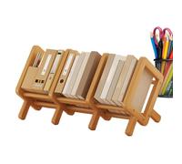 Organisateur de livres en bois, étagère de bureau extensible de 3 tailles pour la partie du bureau, petite étagère inclinée, étagère multifonctionnelle économiseur d'espace