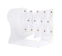 Organisateur de livres en plastique réglable rétractable pour les étudiants Bibliothèque de bureau Bibliothèque d'étude Home School Durable Lightweight Book Standder 443G