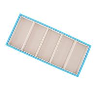 Organisateur de Lunettes de, 5 Verres de Lunettes de Grille Afficher le Support de Support Multiples de Boîtier de pour Plusieurs Verres de pour Hommes et Femmes (bleu clair)