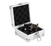 Organisateur de Machine à Tatouer, Trousse de Maquillage Boîte de Transport Portable En Aluminium pour Machine à Tatouer, avec Fermoir Et éponge pour Outils de Maquillage, Fournitures de Tatouage